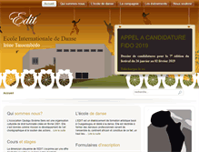 Tablet Screenshot of edit-danse.org